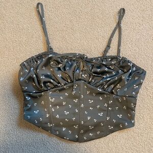 LA Hearts by PacSun Women's Green Satin Corset - only worn once